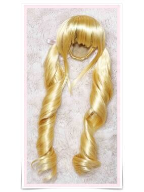 BJD Smart Doll 1/3 Volks Dollfie Dream SD DD W-133 Twin Tail Roll Blonde Wig 8/9